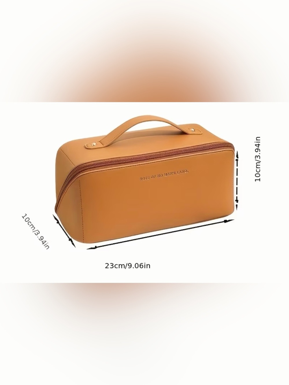 Cream Travel Makeup Organizer Bag - Picture 3 of 4